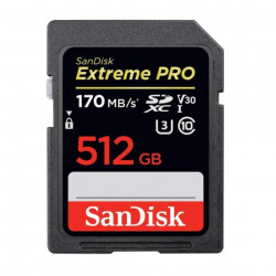 SanDisk  512GB UHS-I U3 Class10  Extreme PRO 170MB/s  V30 SDXCカード