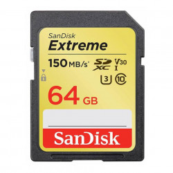 Sandisk 64GB UHS-I Class10 V30 Extreme 150MB/s SDXCカード