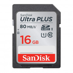 Sandisk 16GB UHS-I Class10 Ultra 80MB/s SDHCカード