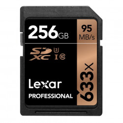 Lexar Professional 633x SDXC UHS-Iカード 256GB (最大読込 95MB/s, 最大書込 45MB/s)