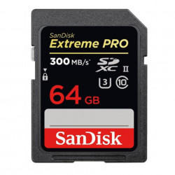 SanDisk 64GB UHS-II Class10 V90 Extreme PRO 300MB/s SDXCカード