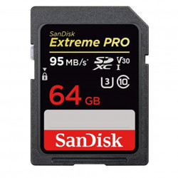 SanDisk 64GB UHS-I Class10  Extreme PRO 95MB/s SDXCカード