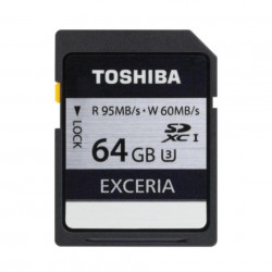 TOSHIBA EXCERIA 64GB UHS-I U3 Class-10 SDXCカード