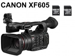 CANON XF605 業務用デジタルビデオカメラ/ ProGrade Digital【 128GB /256GB】2枚SDXCカード