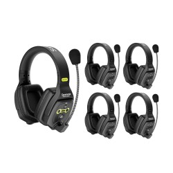 Saramonic ワイヤレス・インカム  WiTalk WiTalk9 X-5H【5名同時通話・両耳】ワイヤレス インターコム ヘッドセット システム