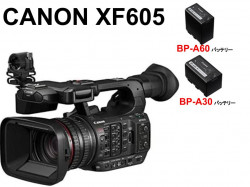 CANON XF605 業務用デジタルビデオカメラ/ Canon バッテリーパック【BP-A60/BP-A30】