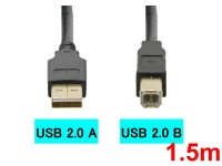 USB-AB-ケーブル(1.5m)