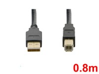 USBケーブル(Type A-Type B 0.8m)