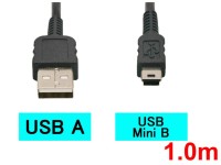 Mini USB Type-B-USBケーブル(1.0m)