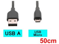 Micro USB (USB A-MicroB)(50cm)