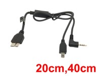 USB 3.0 to USB Mini 8P (20cm)+ φ2.5mm plug ケーブル(40cm)