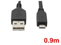 USB TypeA-microケーブル(0.9)