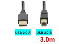 USB ケーブルA-B(3.0m)