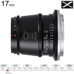 TTArtisan 17mm F1.4 C ASPH Xマウント ブラック