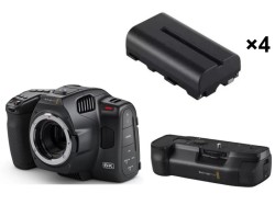 Blackmagic Pocket Cinema Camera 6K Pro・Grip・NP-F570 Battery 4個 セット