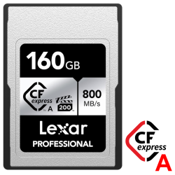 Lexar Professional CFexpress Type A カード160GB SILVER シリーズ 読込：800MB/s  書込：700MB/s VPG200 ビデオ ゴージャス Sony αシリーズ最適