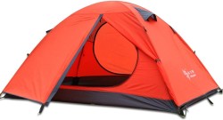 HILLMAN 防風仕様 2ドア ダブルレイヤー アルミロッド付き キャンプ用テント 定員最大 2－3人用
