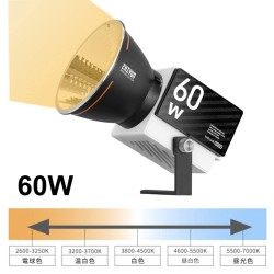 ZHIYUN 【MOLUS G60 標準 】COB 撮影ライト 2700-6500K 60W 【ZYマウント】ボーエンズマウントアダプター無