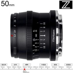 TTArtisan 50mm F1.2 C Zマウント ブラック