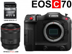 Canon EOS C70 / RF50mm F1.2 L USM / 128GB SDXCカードセット