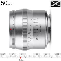 TTArtisan 50mm F1.2 C Xマウント シルバー