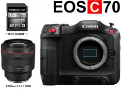 Canon EOS C70 / RF85mm F1.2 L USM / 128GB SDXCカードセット