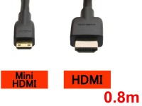 MiniHDMI to HDMIケーブル(0.8m)