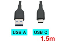 USBタイプC →USBタイプA ケーブル(1.5m)