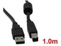 USBタイプAからタイプBへのケーブル(1.0m)