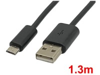 Micro-USB to USB-A ケーブル(1.3m)