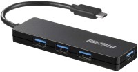 BUFFALO USB ハブ TypeC USB3.1 Gen1 4ポート バスパワー ブラック スリム設計 BSH4U125C1BK