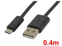 マイクロ USBケーブル(0.4m)