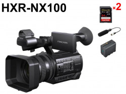 SONY HXR-NX100 / 2枚64GB SDXCカード / ガンマイク / 純正バッテリーセット