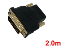 DVI-D-HDMIケーブル (2.0m）