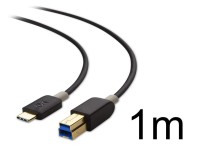 USB C-B変換ケーブル  USB 3.1 Gen 1 Type C USB 3.0 Type B 変換ケーブル 1m ブラック