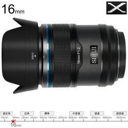 SIRUI Sniper 16mm  F1.2 オートフォーカスレンズ  Xマウント ブラック