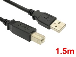 USB-A to USB-B ケーブル(1.5m)