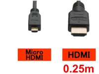 HDMI to HDMI micro ケーブル (0.25m)