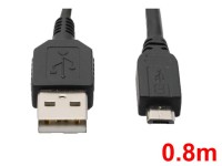 USB-A to Micro-B(0.8m)