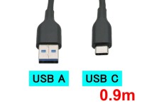 USB-A - USB-C 充電ケーブル(0.9m)
