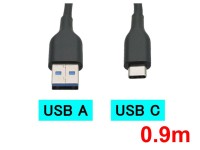 USB-A - USB-C 充電ケーブル(0.9m)