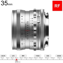 Brightin Star MF 35mm F1.4 フルサイズ RFマウント シルバー