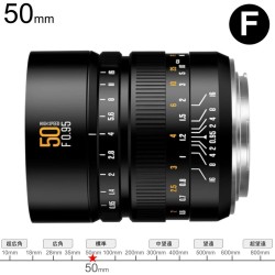 Brightin Star MF 50mm F0.95 II フルサイズ Fマウント ブラック