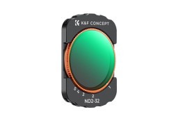 K&F Concept DJI Osmo Pocket 3 用 VND フィルター、磁気可変 ND32-512 減光フィルター 28 層ナノコーティング HD 光学ガラス