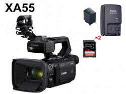 CANON XA55 業務用デジタルビデオカメラ / バッテリーチャージャー/2枚メモリカードセット