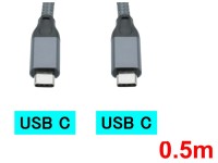 USB-C & USB-C ケーブル(0.5m)