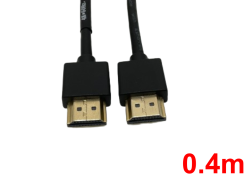 超薄型 HDMI オス タイプ A - 18 インチ ケーブル(0.4m)