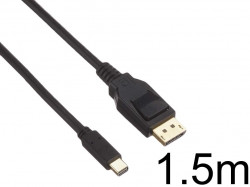Mini DisplayPort – DisplayPortケーブル 1.5m