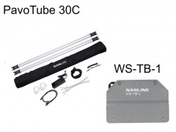 NANLITE PavoTube 30C スティック型撮影用ライト 2本セット RGBライト ビデオライト / NANLINK BOX トランスミッターボックス WS-TB-1