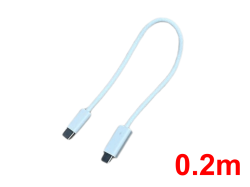 USB-C to USB-C ケーブル0.2m
